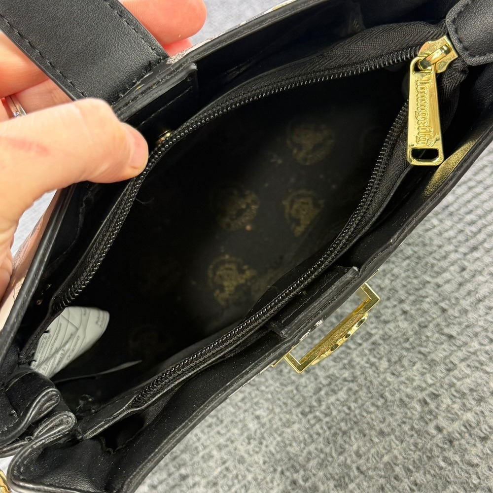 Loungefly Harry Potter Chibi Characters Crossbody Bag Black Gold Anime Print - Picture 15 of 16
